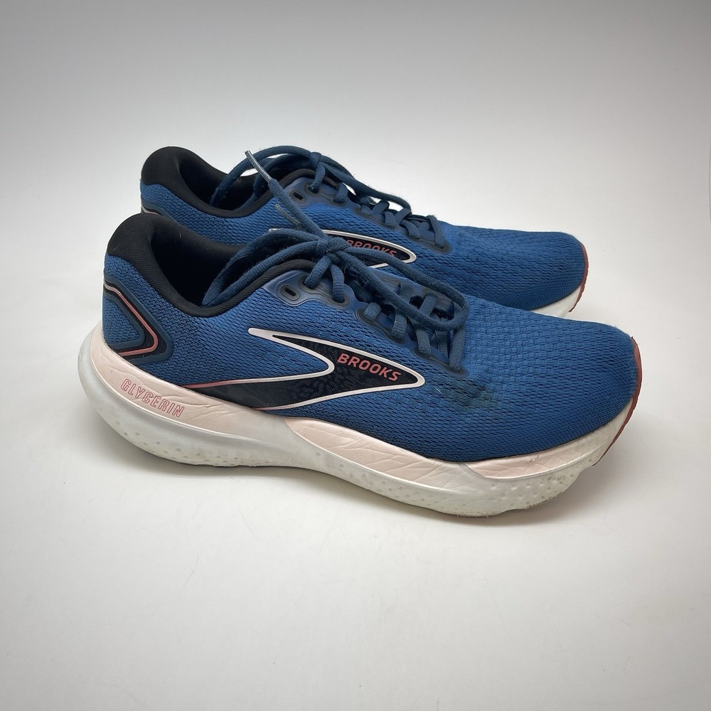 Brooks Sneakers Womens 10‎ B Glycerin 21 1204081B496 Blue Running Gym Shoes